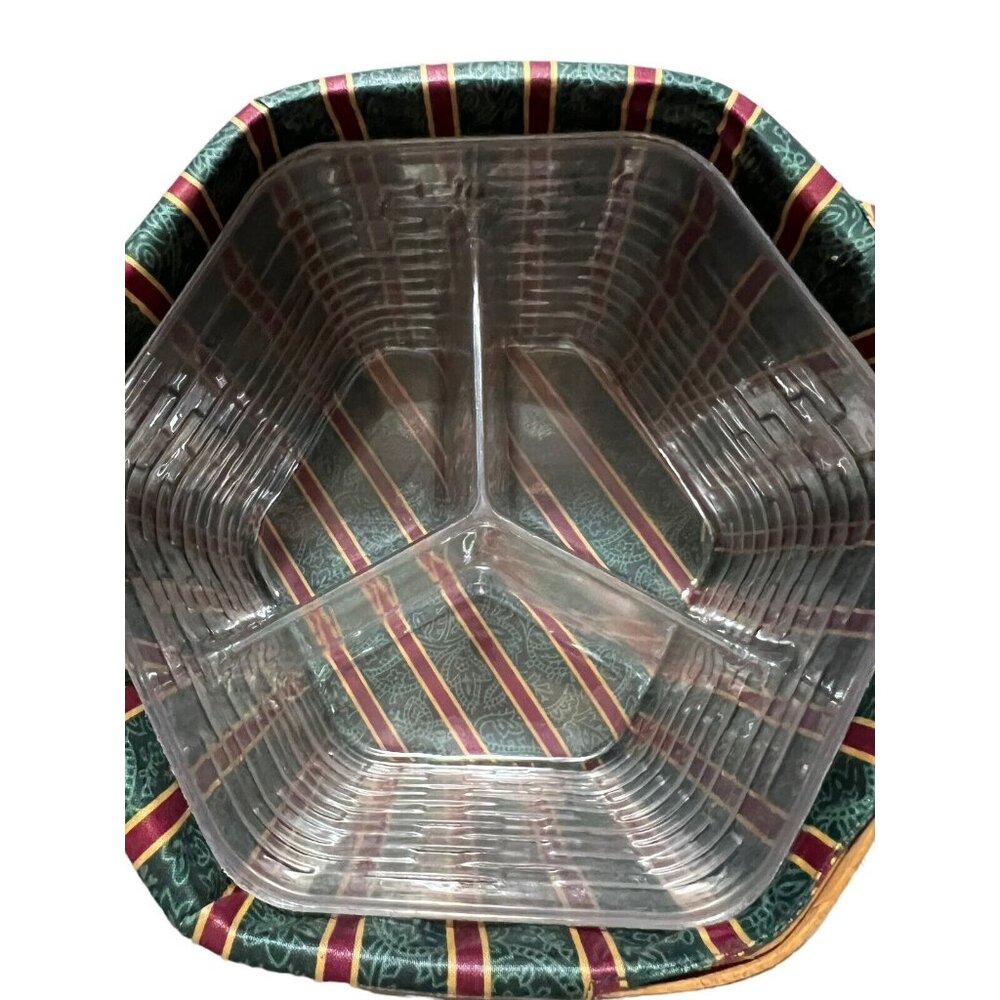 Longaberger Snowflake Basket 1997 Christmas Collection Liner & Divider Insert - Picture 16 of 16